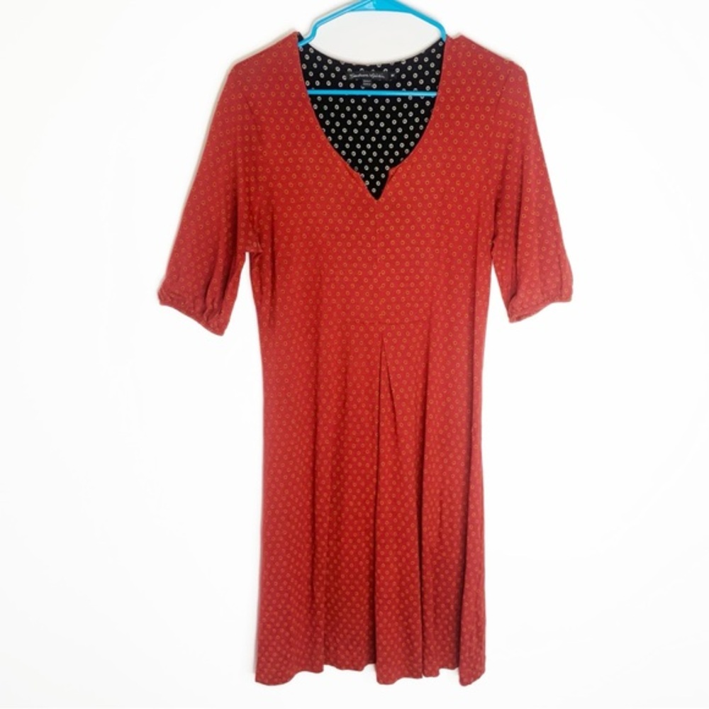 Gudrun Sjoden |‎ Red Tunic Dress Lagenlook Size M EUC
